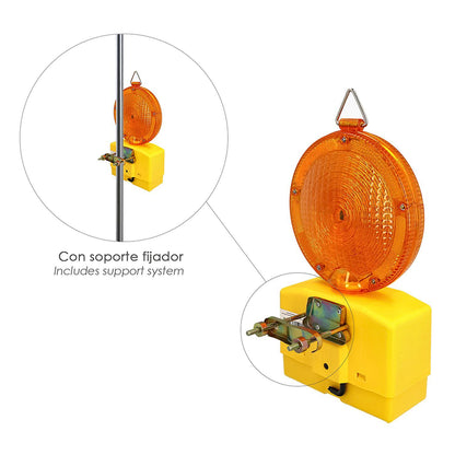 Baliza Señalizacion (sin Bateria) Señalización Obras, Para Colgar O Atornillar, Alta Visibilidad,