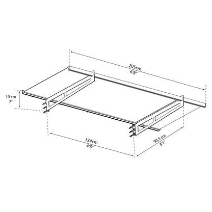 Marquise de porta Bremen 205x93 cm 