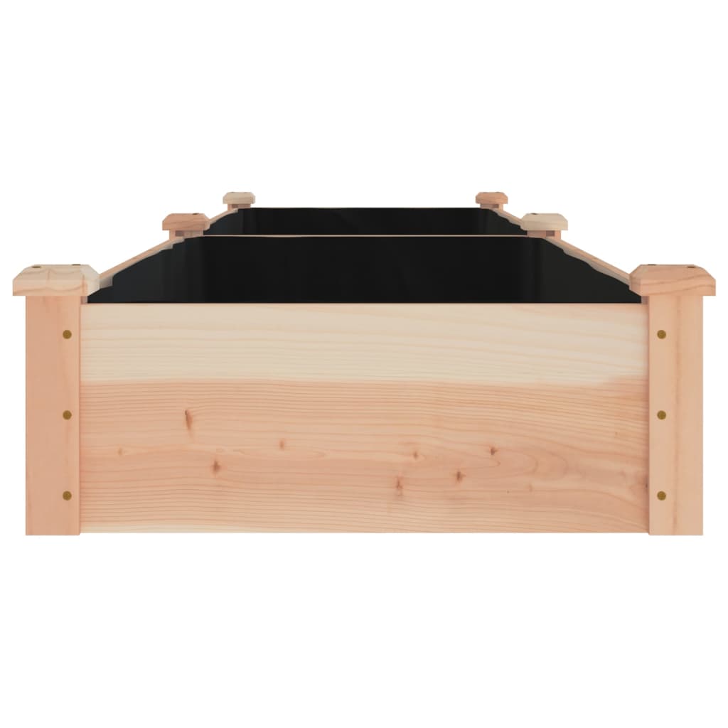 Jardinera Arriate Con Forro Madera Maciza Abeto 240x60x25 Cm_4
