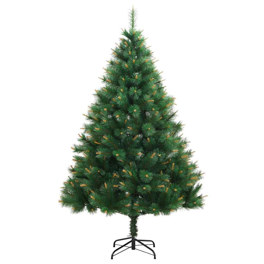 Vidaxl Árbol De Navidad Artificial Con Bisagras 150 Led Y Bolas 150 Cm_4