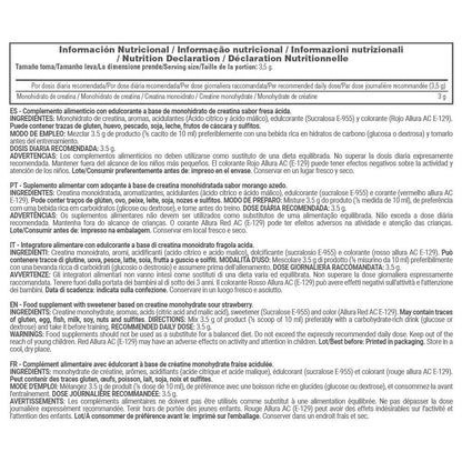 Creatina Monohidrato 200 Mesh - 300g - Fresa Acida - Aumento De La Masa Muscular - Masmusculo_5