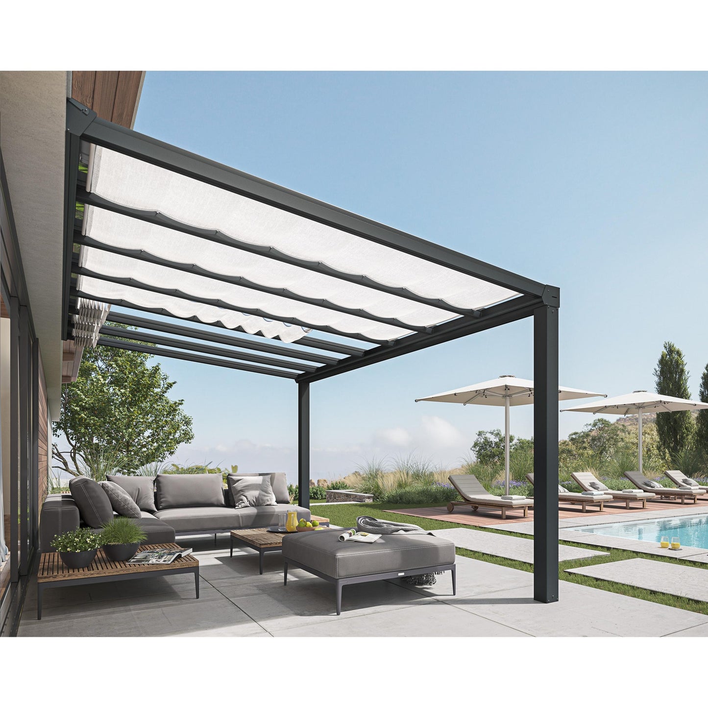 Toldo pérgola Estocolmo 1x1,2 m 