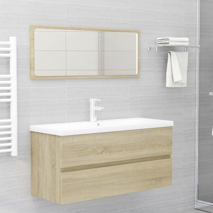Mueble Con Lavabo Madera De Ingeniería Roble Sonoma_2