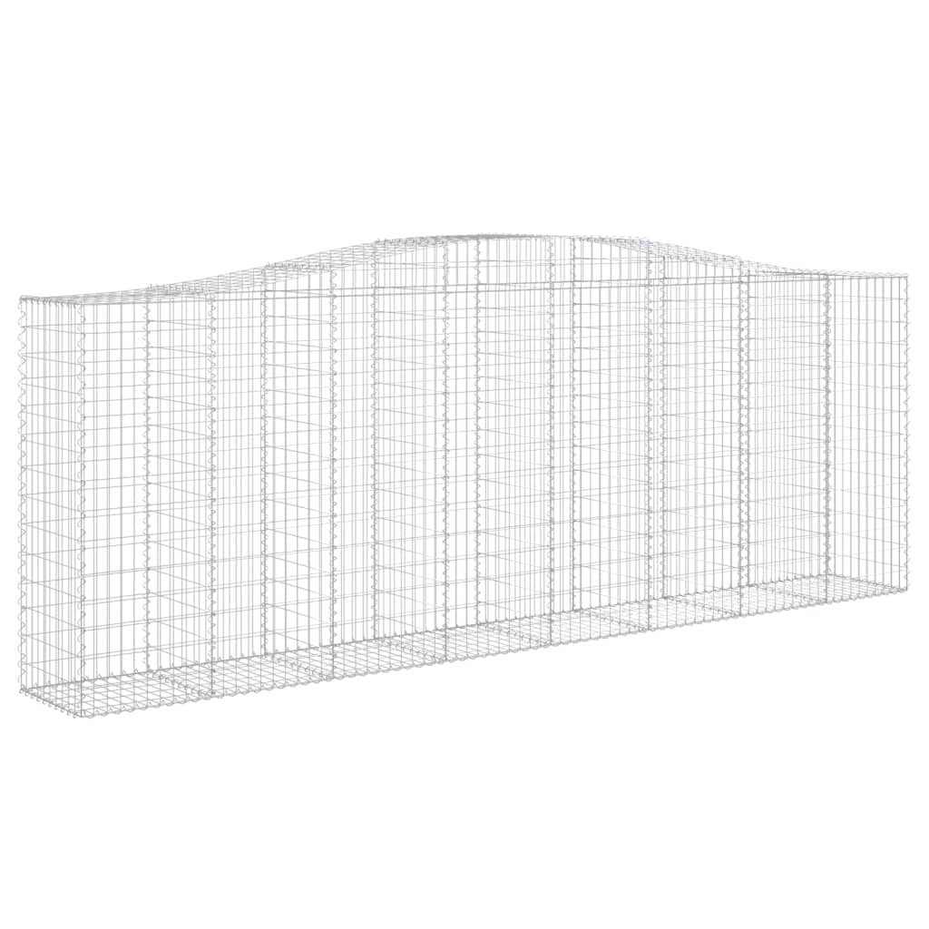 Cestas Gaviones 8 Uds Forma De Arco Hierro 400x50x140/160 Cm_2