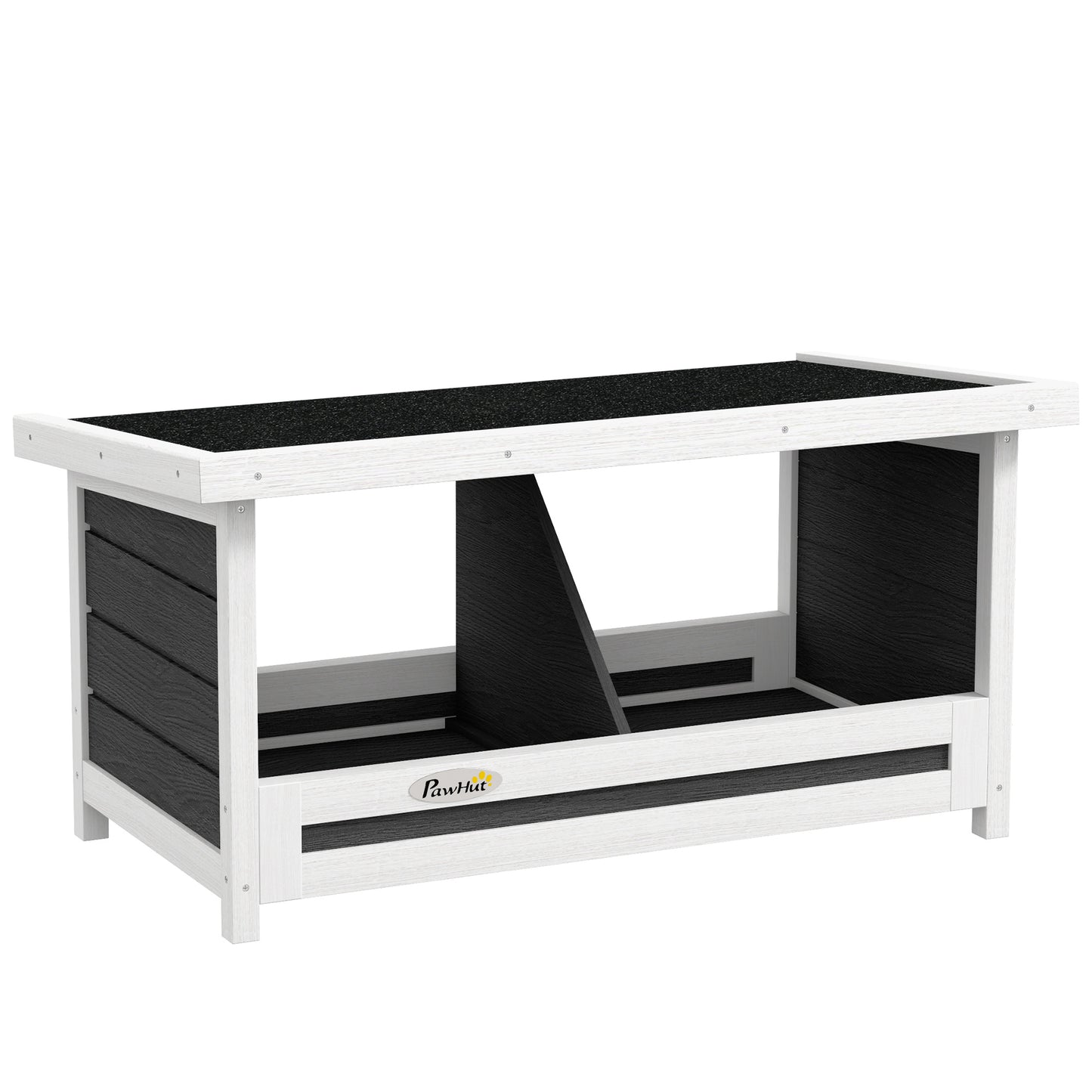 Pawhut Ponedero Para Gallinas De Madera Con 2 Departamentos Gris_0