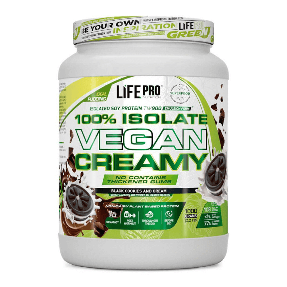 100% Isolate Vegan Creamy - 1kg - Black Cookies - Proteína Vegetal - Lifepro_0