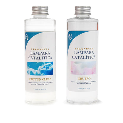Pack Ahorro 2x Fragancia Lámpara Catalítica: 1 Aroma Cotton Clean 500ml + Limpiador Neutro 200ml_0