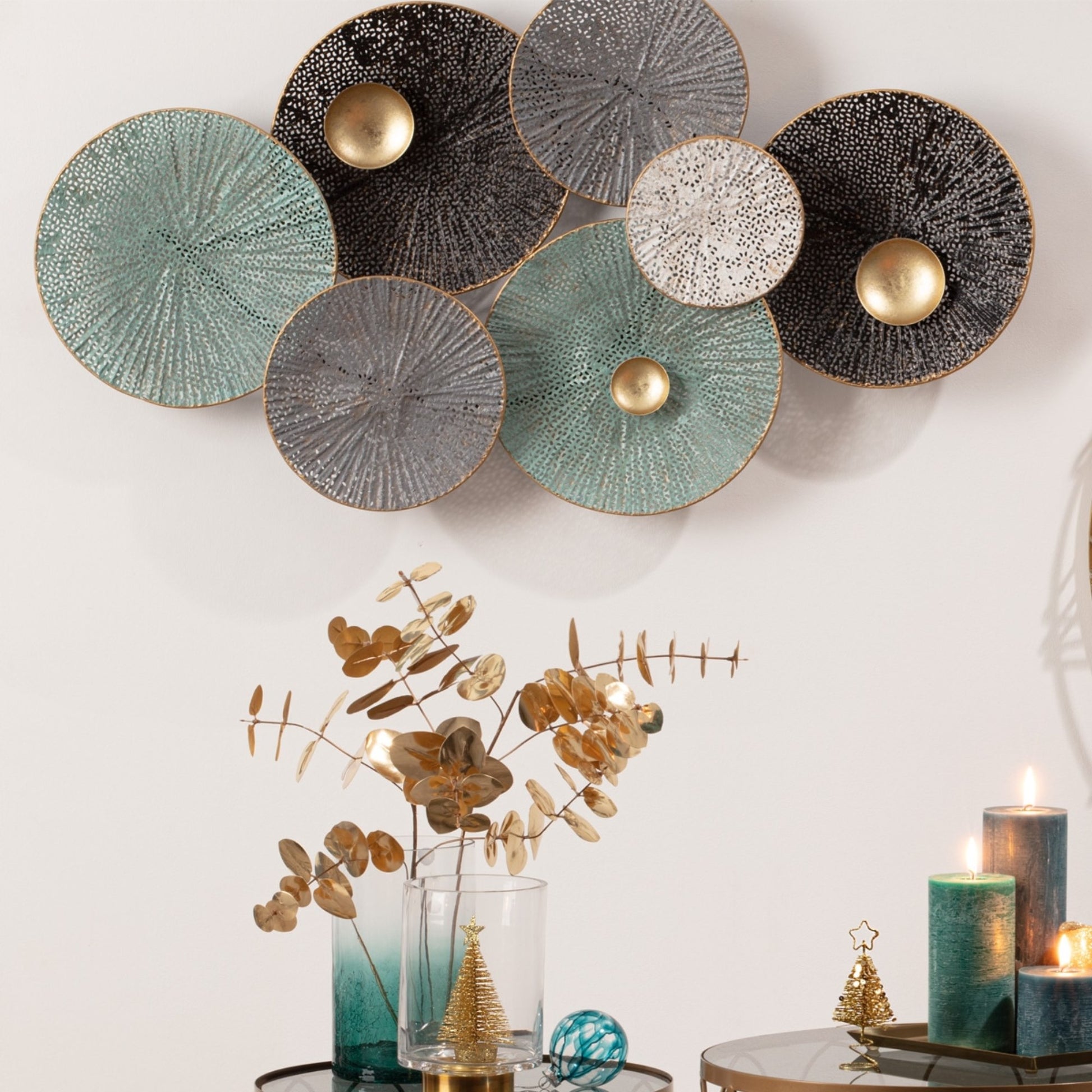 Decoración De Pared Nenúfar  Metal