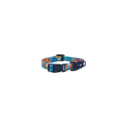 Collar Para Perro, Modelo Fusion De Rogz, Estampado Graffiti Azules. Talla M (12-22kg)_0