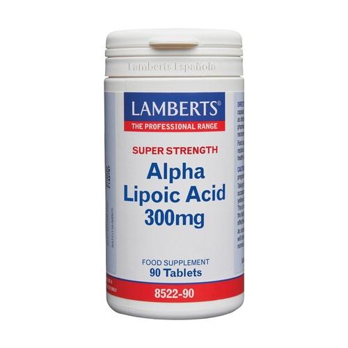 Ácido Alfa Lipóico 300 mg Lamberts, 90 comprimidos