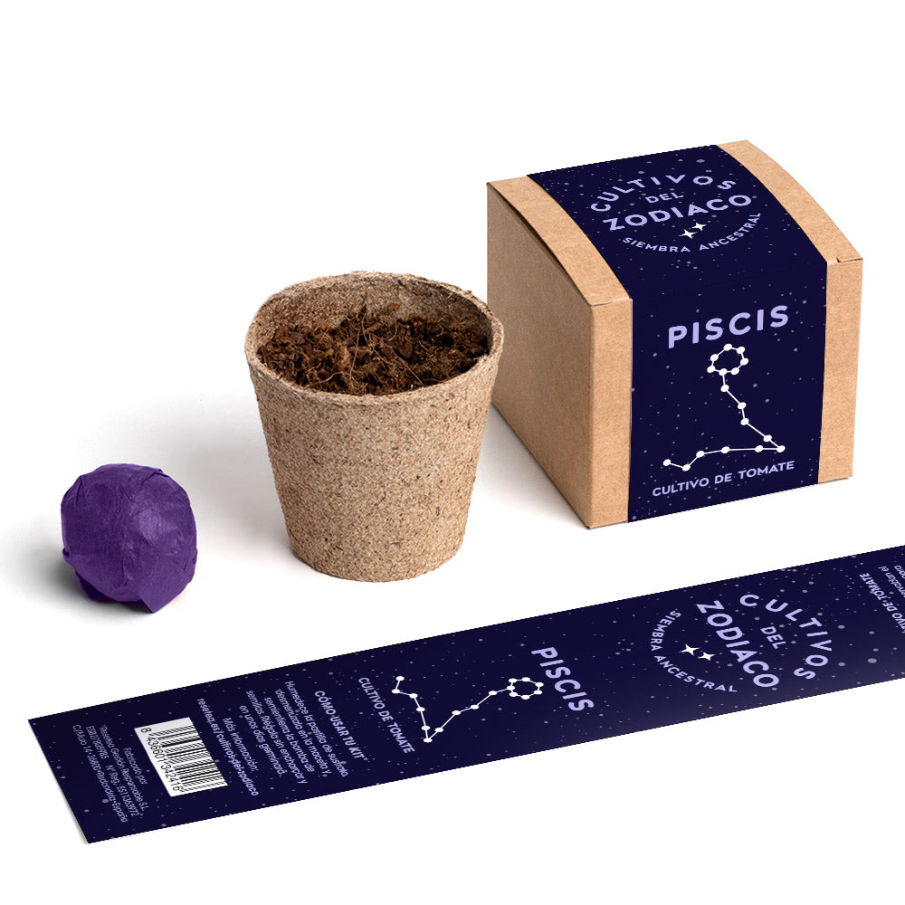 Cultivos del Zodiaco – Piscis, Kit de Cultivo con Semillas de Tomate, Regalo Astrológico - Resetea_2