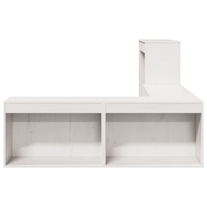 Mueble Con Escritorio Madera Maciza Pino 222x122x75 Cm_3