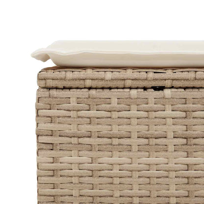 Set Sofás Jardín Y Cojines 2 Pzas Ratán Sintético Acacia Beige / Vetonek_1