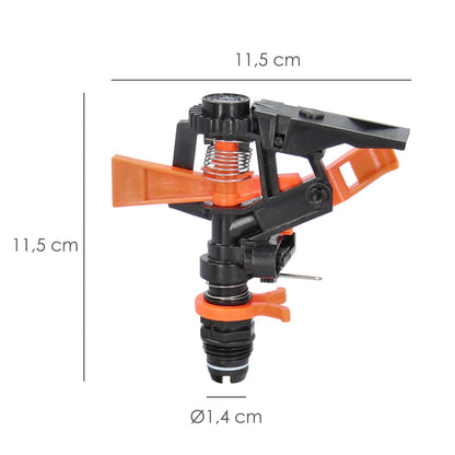 Aspersor Riego Regulable Sectorial Plastico Toma 1/2 Fabricado En Plastico, Riego De Jardines / Cesped_1