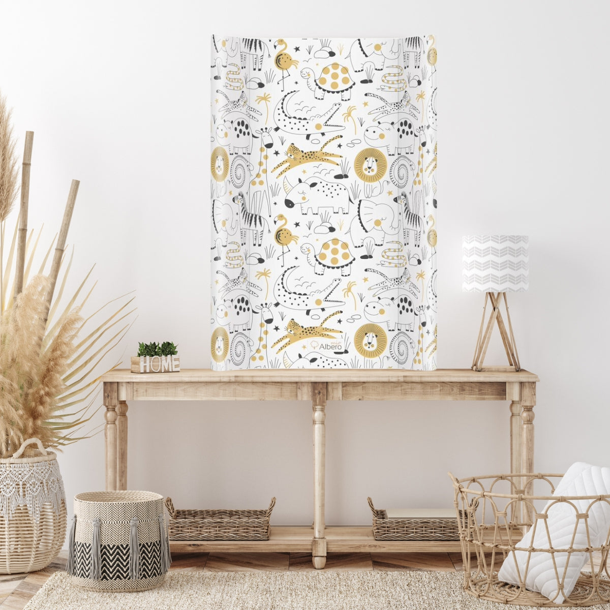 Cambiador Base Rígida Para Cuna 70x47 Zoo Friends_2