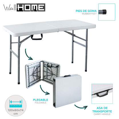 Well Home Mesa Maleta Plegable 120x60x74cm_1