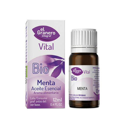 Óleo Essencial de Hortelã-Pimenta Biológico El Granero, 12 ml