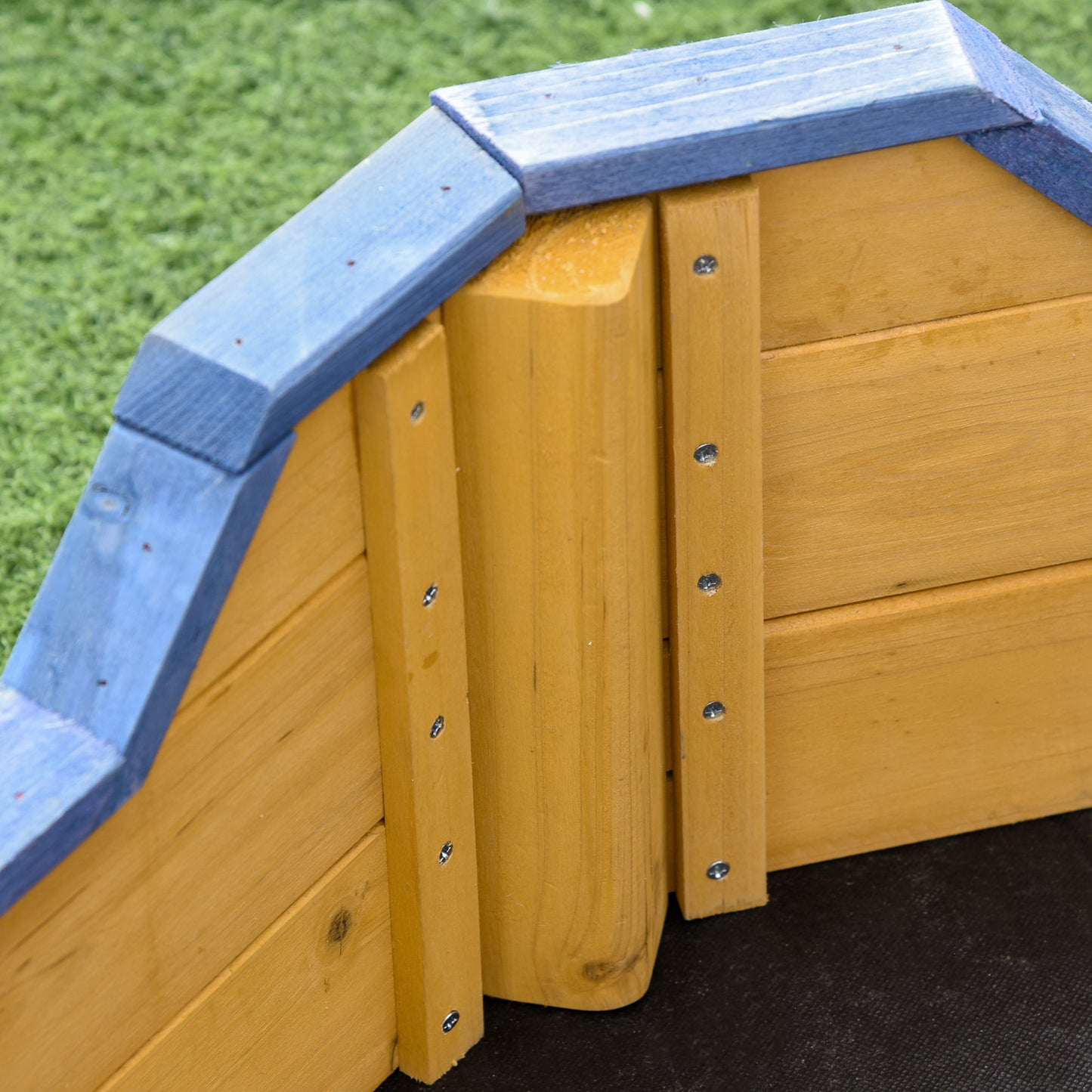 Outsunny Arenero Infantil Madera Diseño Galeón Con Banco Con Almacenaje +3 Años_4
