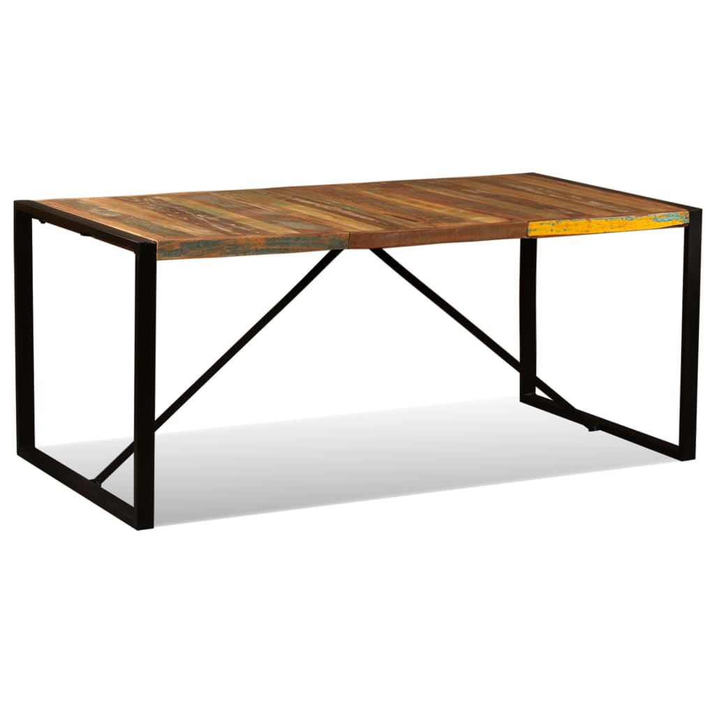 Mesa De Comedor De Madera Maciza Reciclada 180 Cm_2