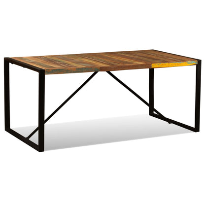 Mesa De Comedor De Madera Maciza Reciclada 180 Cm_2