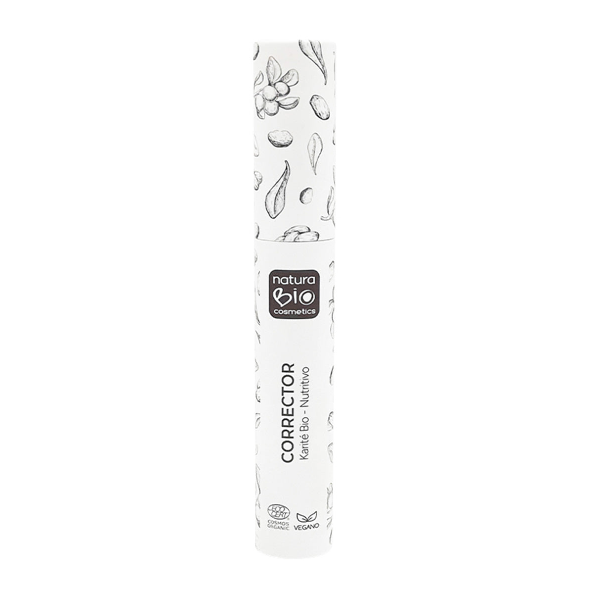 Corretor Líquido 02 Oyambre Bege, Acabamento Suave e Saudável, Com Ácido Hialurónico e Manteiga de Karité, NaturaBIO Cosmetics, 8ml