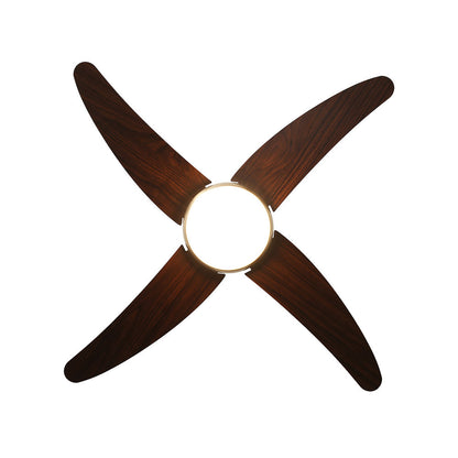 Ventilador 2xe27 Dc Klod Cuero/cerezo4 Asp.6 Vel 117d C/remoto Y Temporizador_1