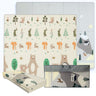 Bathby | Tapete Dobrável Para Bebê 200 × 180 Cm, Reversível Animais/inverno