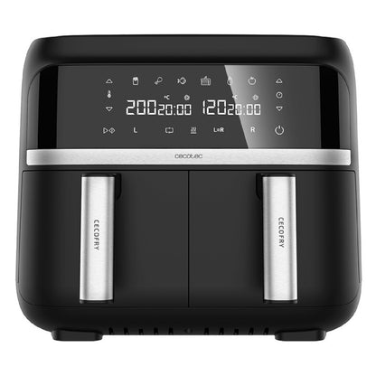 Freidora Sin Aceite De 9 L De Aire Caliente Cecofry Advance Double X. 2850 W, Dietética Y Digital, 2 Cestillos Con Temperatura Dual Y Tecnología Per_0