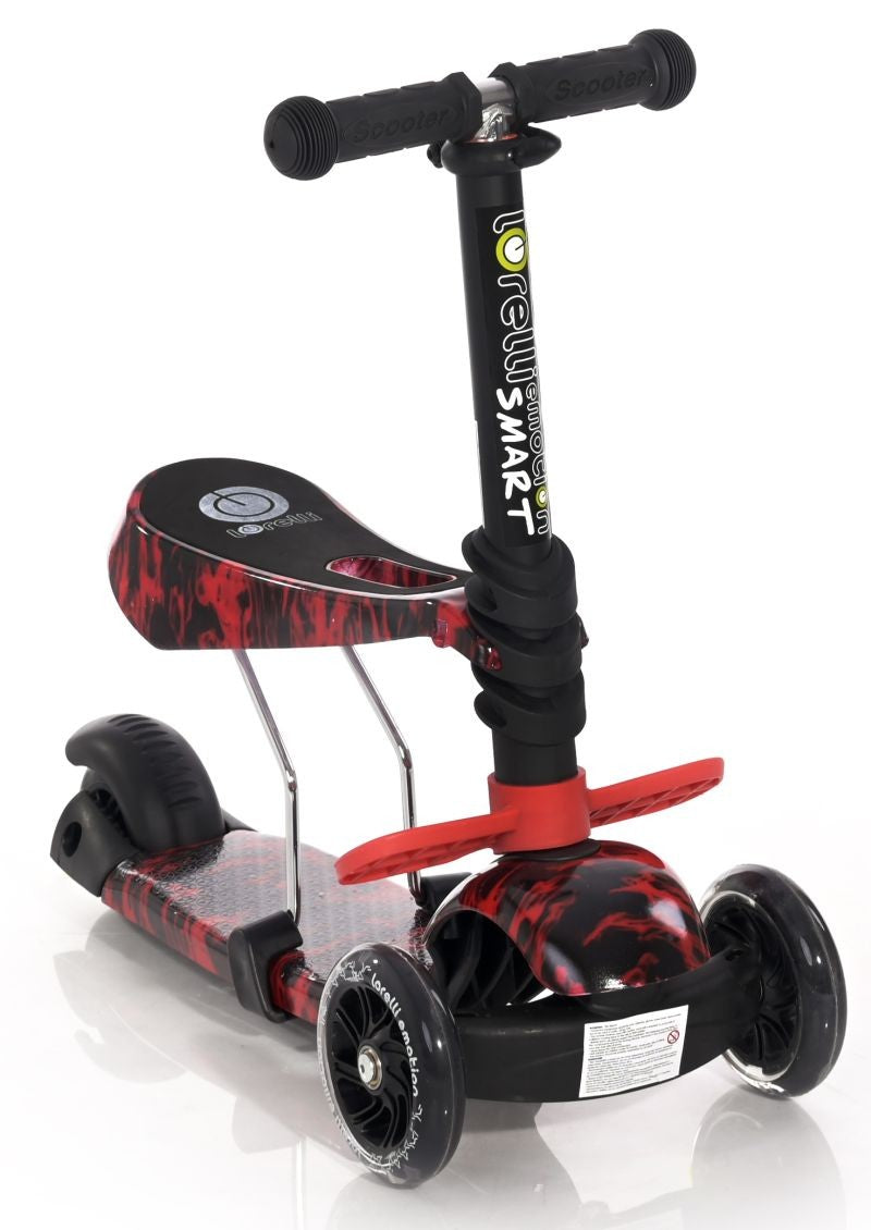 Patinete Infantil Con Asiento Smart Red Fire_0