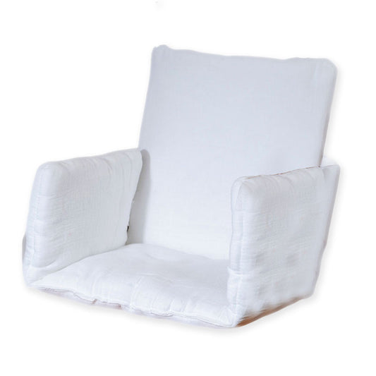 Cojín Para Trona De Algodón Orgánico Blanco_0