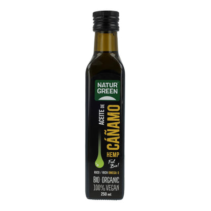 Óleo de Cânhamo Biológico, NaturGreen 250 ml