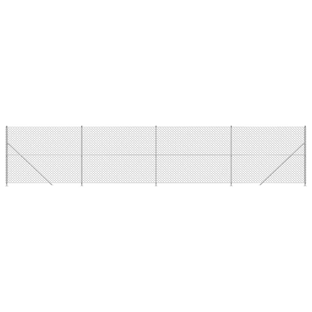 Cerca De Alambre Con Brida Plateada 2,2x10 M / Vetonek_2