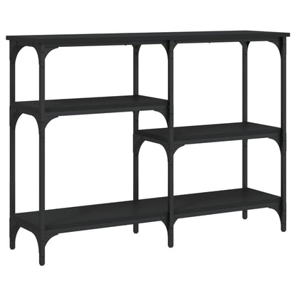 Mesa Consola Madera De Ingeniería Negra 102x29x75 Cm_0