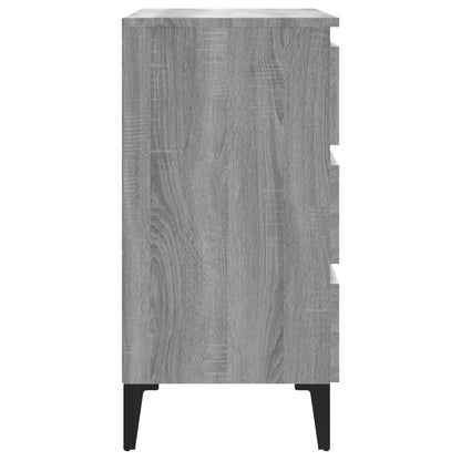 Vidaxl Aparador De Madera Contrachapada Gris Sonoma 60x35x69 Cm / Vetonek_4