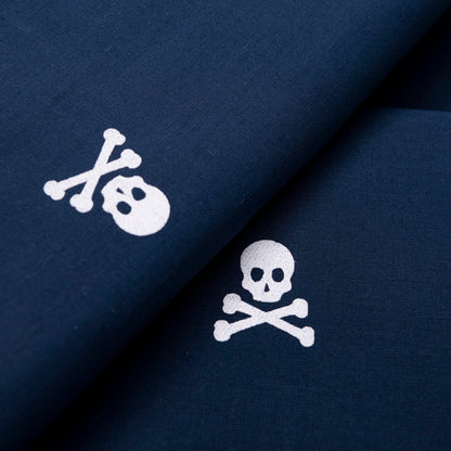 Set Cama (funda Nórdica 240x220 + 2 Fundas Almohada 50x85cm) 100% Algodón Navy Calaveras Scalpers Home_4