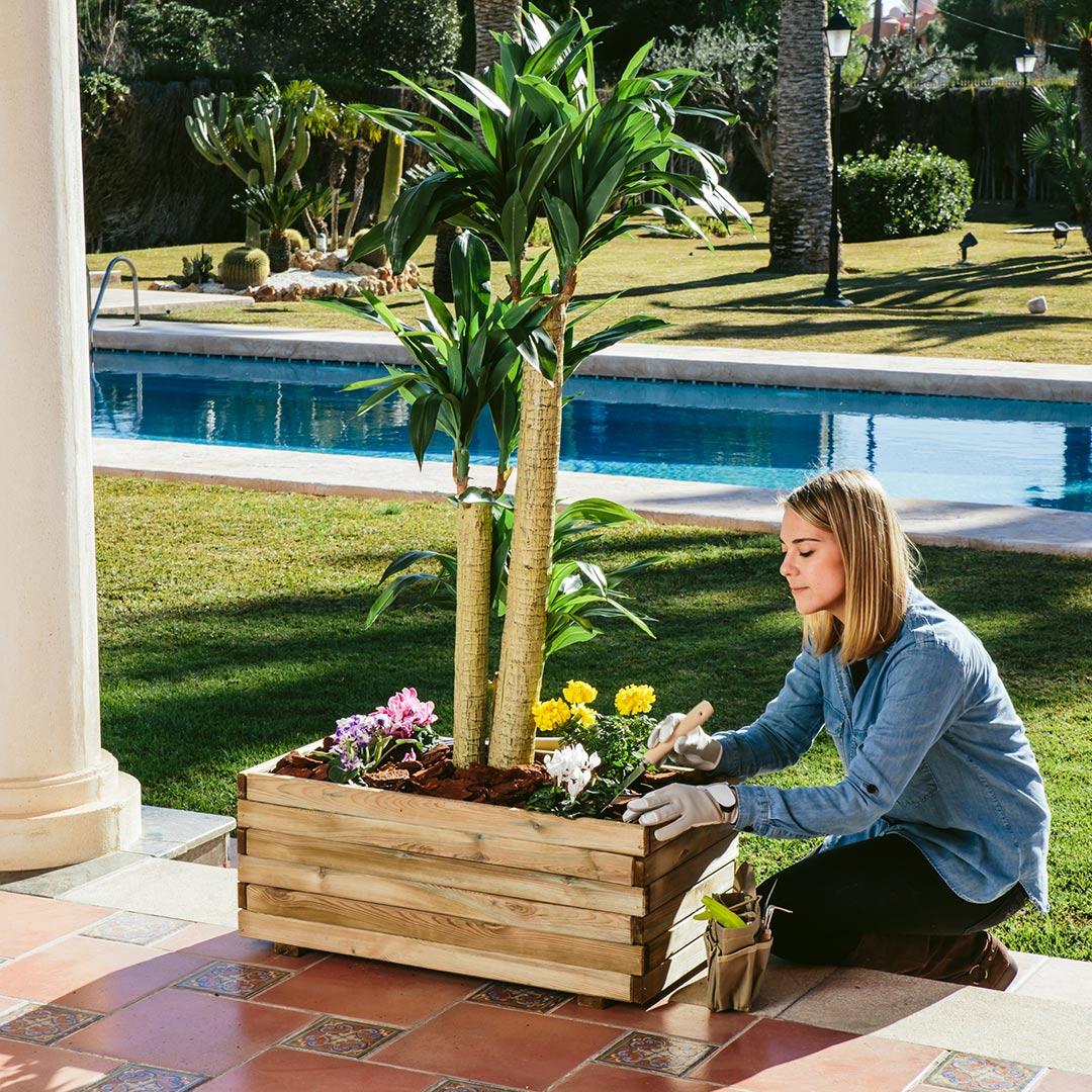 Winbox Jardinera Con Malla: Solución Ideal Para Tu Jardín 0,9x0,4x0,33 M / Multicolor_2