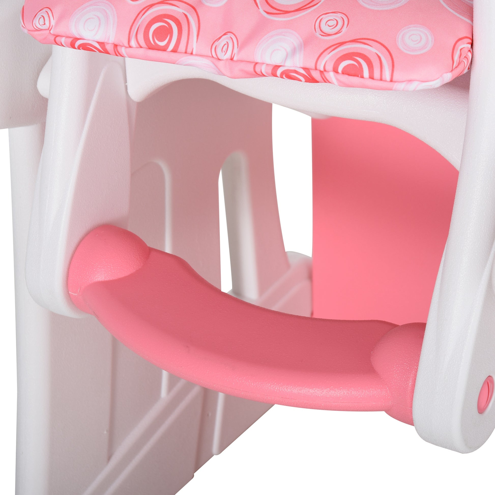 Homcom Trona Para Bebé 3en1 +6 Meses Con 2 Bandejas Extraíbles 57x59x105 Rosa_4