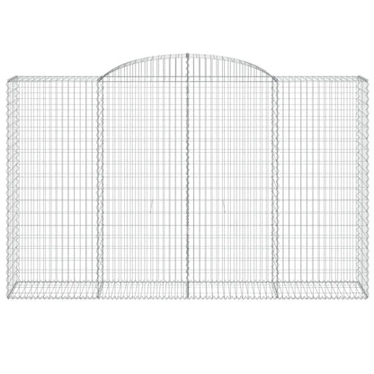 Cestas De Gaviones 3 Uds Forma De Arco Hierro 300x50x180/200 Cm_3