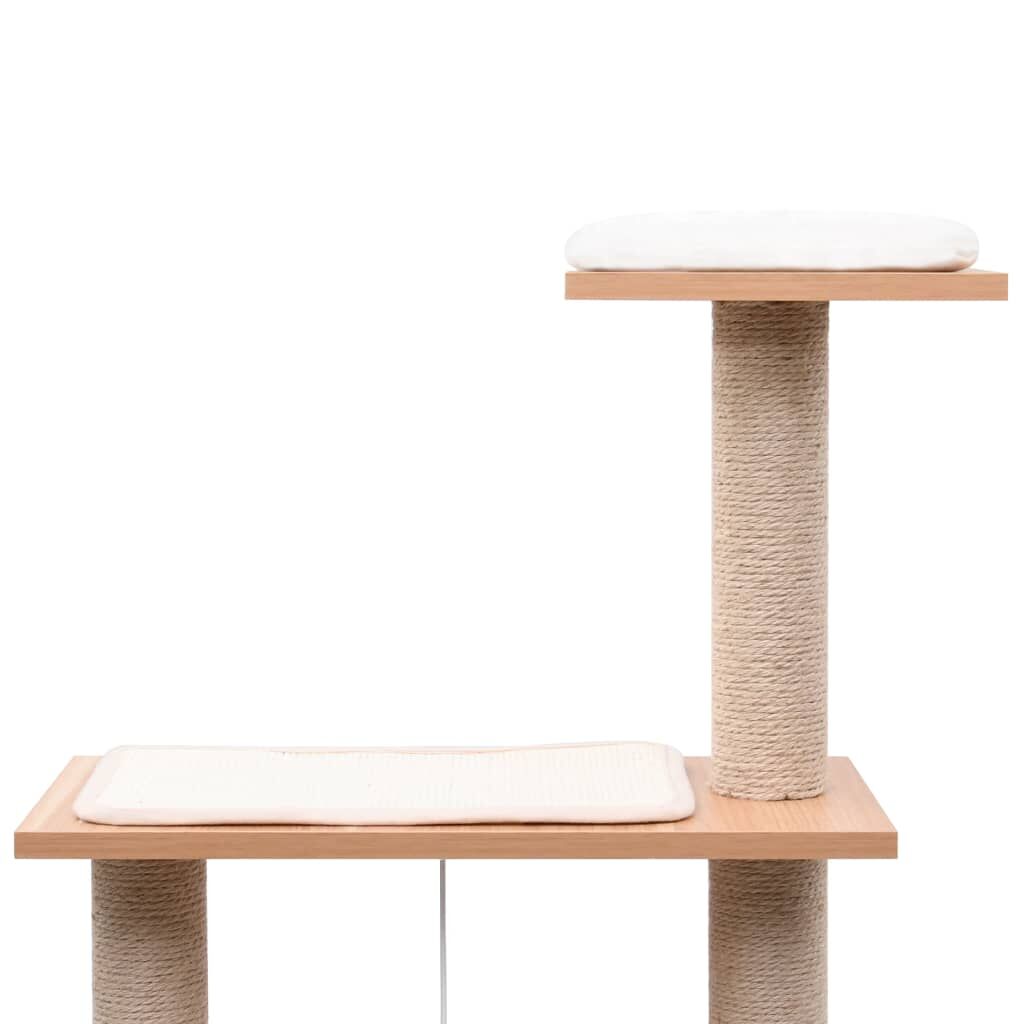 Vidaxl Rascador Para Gatos Con Alfombra Rascadora De Sisal 123 Cm_3