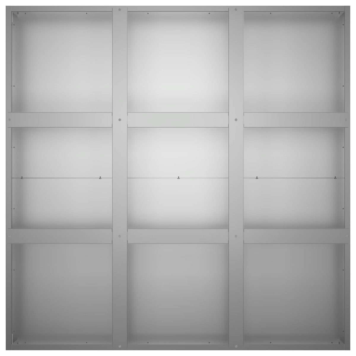 Macetero De Jardín Plateado 100 X 100 X 20 Cm Acero Galvanizado_3