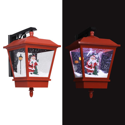 Vidaxl Lámpara De Pared De Navidad Led Y Papa Noel Rojo 40x27x45 Cm_1