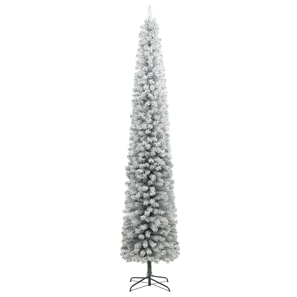Vidaxl Árbol De Navidad Estrecho Con 300 Led Y Bolas Y Nieve 300 Cm_4