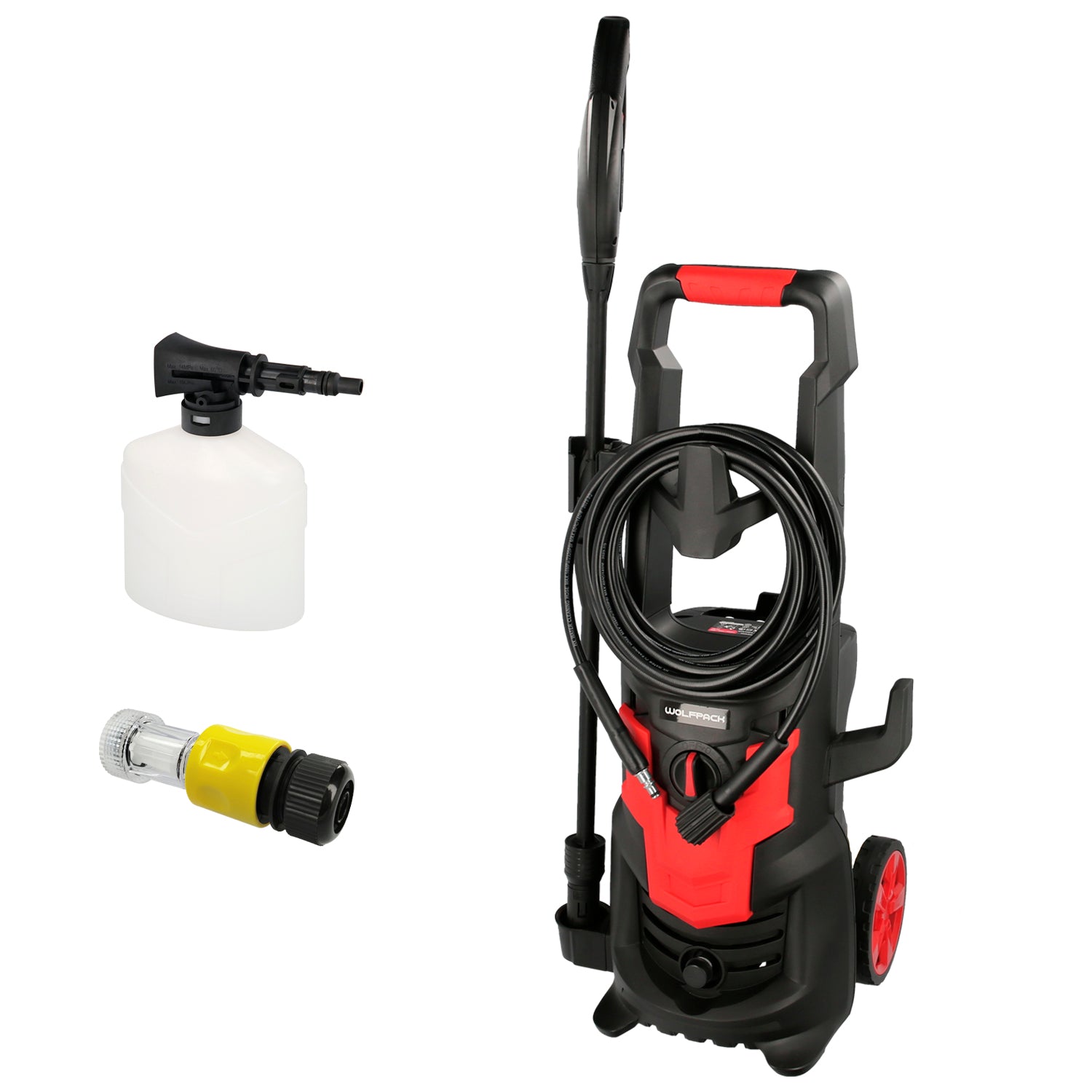 Hidrolimpiadora Alta Presiã³n 135 Bares 1,800 Watt, Con Accesorios, 330 Litros / Hora, Limpiadora De Agua Con Deposito Detergente_0