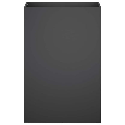 Macetero De Jardín Negro 40 X 30 X 75 Cm Acero Laminado En Frío_2