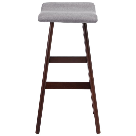 Taburete De Cocina Tela Gris Claro_0