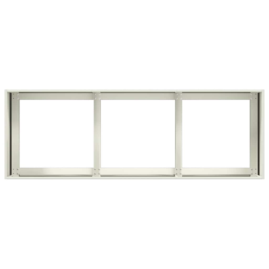 Jardinera De Acero Laminado En Frío Blanco 120x40x40 Cm_4
