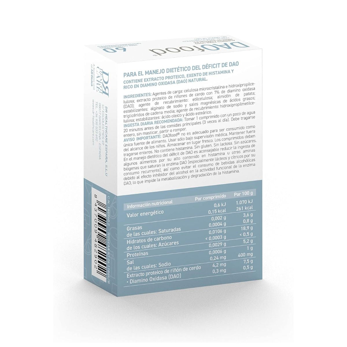Dispensador DAOfood® 60 mini comprimidos