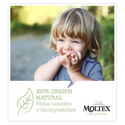 Pack de 6 toalhetes Moltex Pure &amp; Nature 60 unidades