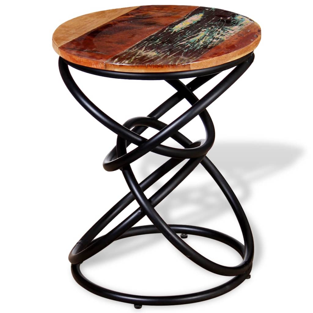 Mesa Auxiliar De Madera Maciza Reciclada_3