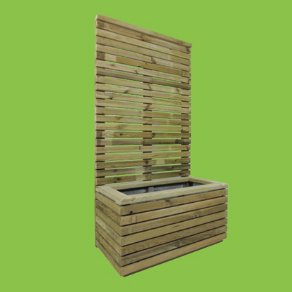 Jardinera Con Panel 150 Cm Mavira Vidahuerto 120x60x60 Cm